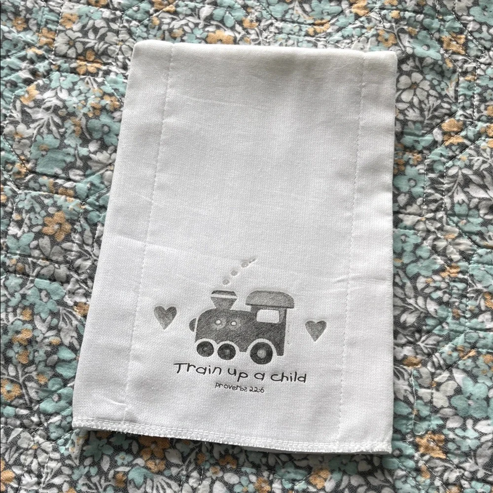 Train Up A Child Burp Cloth